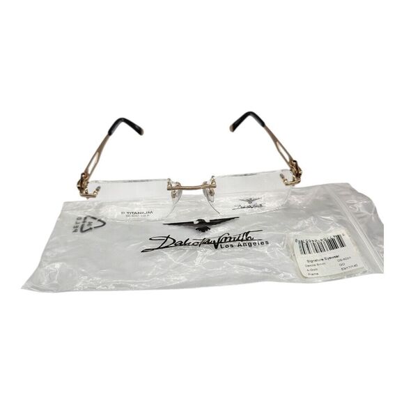 DAKOTA SMITH LOS ANGELES EYEGLASSES DS-6001 P Titanium 53/17 140 Demo New - Picture 2 of 16